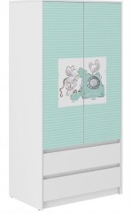 Armadio per bambini con tre topolini 180x55x90 cm