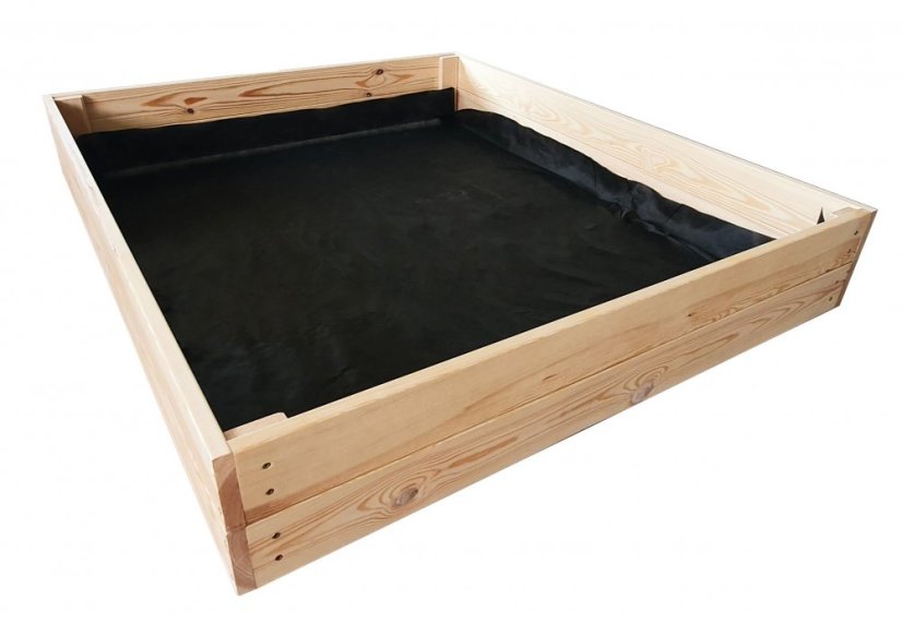 Straturi înălțate din lemn natural 120 x 80 x 18 cm
