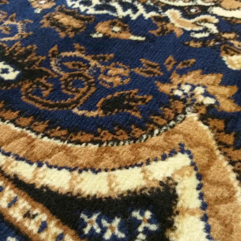 Vintage koberec v modré barvě