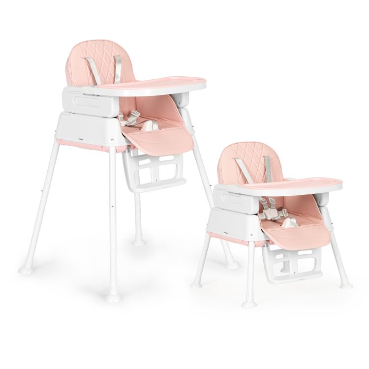 Baba etetőszék 3in1 összecsukható ECOTOYS PINK