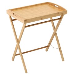 Jídelní stůl k posteli se skládacími nohami - 2v1