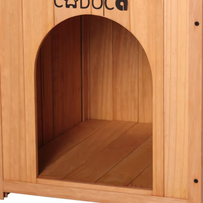 Casetta per gatti in legno 53,5 x 54,5 x 64,5 cm