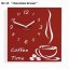 Ceas de perete Coffee Time - Culoare: Violet