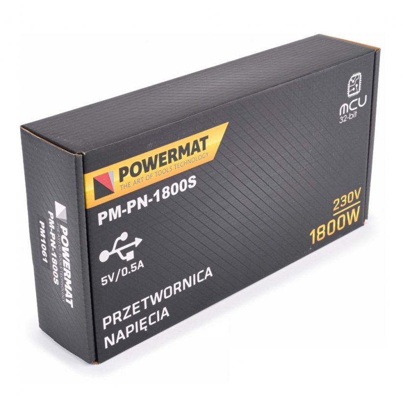 Powermat Feszültség Átalakító 12V 1800W PM-PN-1800S