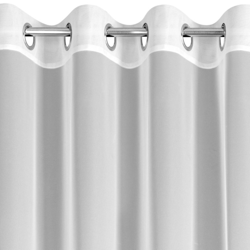 Prozračna zavjesa s čipkastim cvjetnim uzorkom i volanom