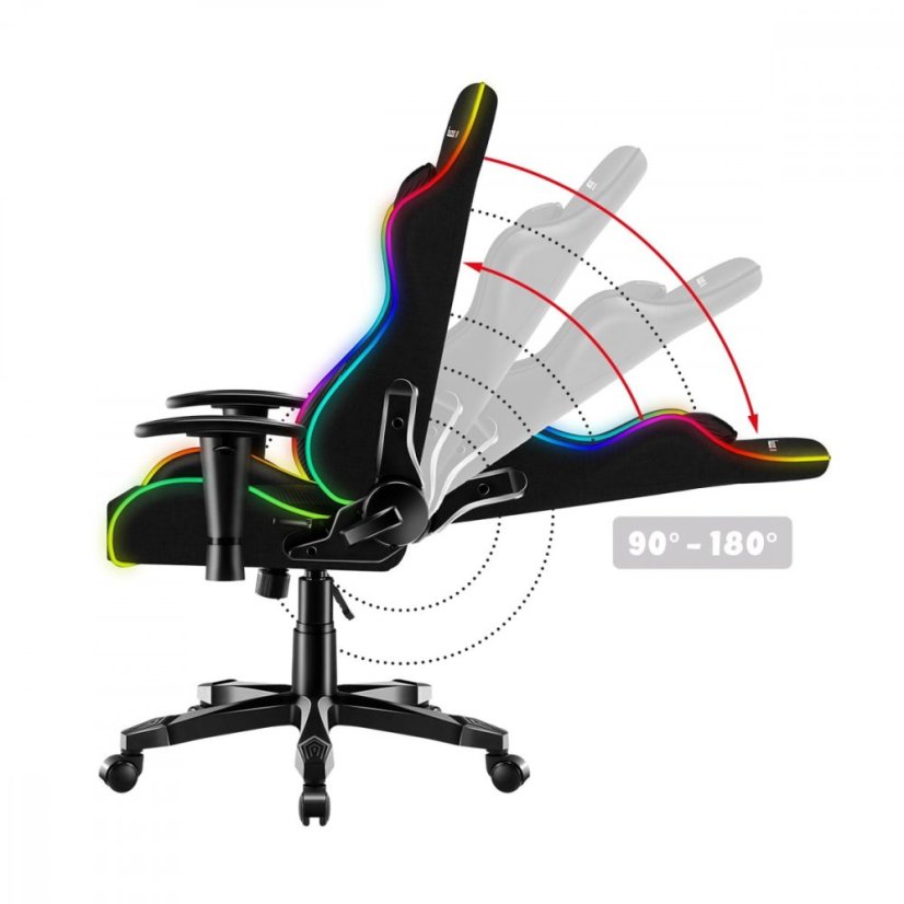 Fantastické herní křeslo pro teenegery s LED osvětlením