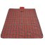 Pikniková deka s červeným károvaným vzorom 175 x 145 cm