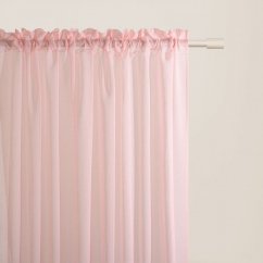 Flavia Rózsaszín függöny fodorral és ráncolószalaggal 350 x 250 cm 