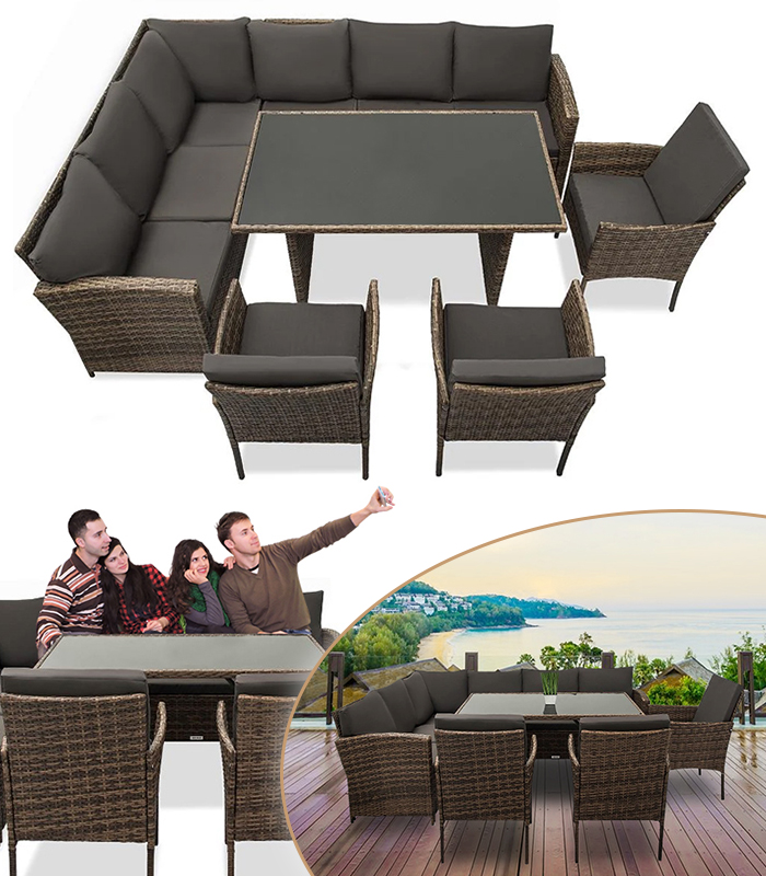 Rohová súprava záhradného nábytku VERONA