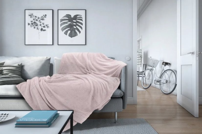 Ružova deka 160 x 200 cm  - Diamond