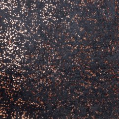 Perdele negre de lux cu imprimare de cupru 135 x 270 cm