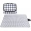 Picknickdecke mit grauem Karomuster 200 x 115 cm