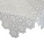 Dekorativní vyšívaný voálový běhoun - bílý