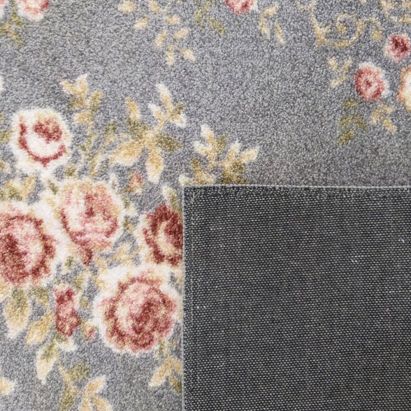 Kvalitetan sivi vintage tepih za dnevni boravak
