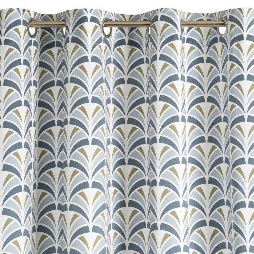 Moderne dekorative Gardine mit geometrischem Muster 140 x 250 cm