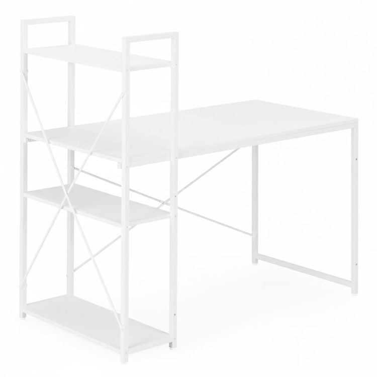 Pracovní a herní stůl s policemi 120 x 60 cm