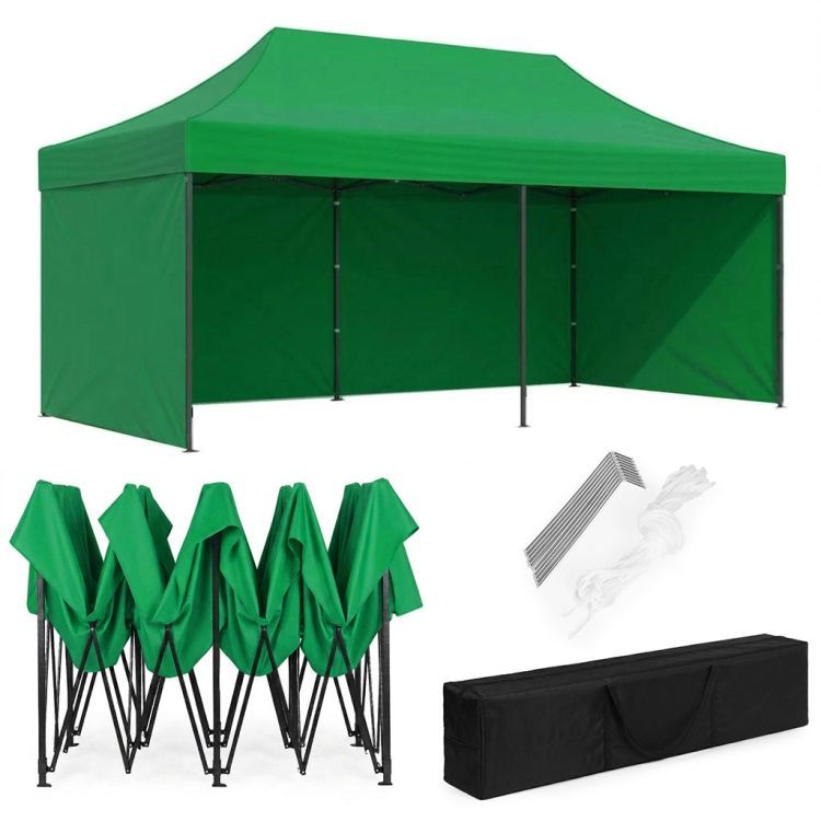 Samorozkladací párty stan so stenami v rôznych farbách 3 x 6 m