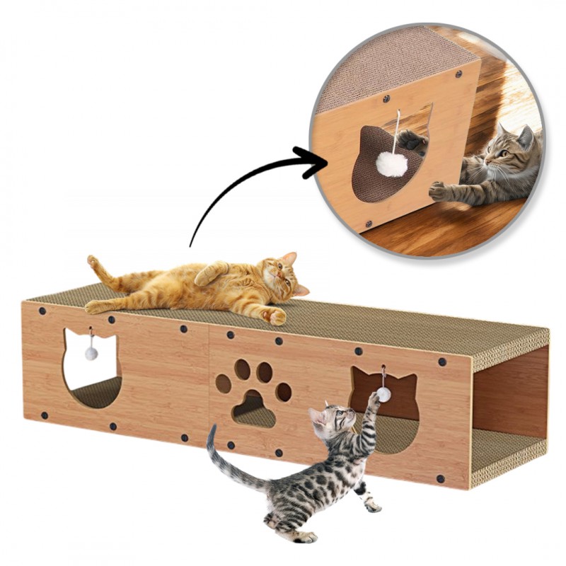 Kratzbaum und Katzenbett