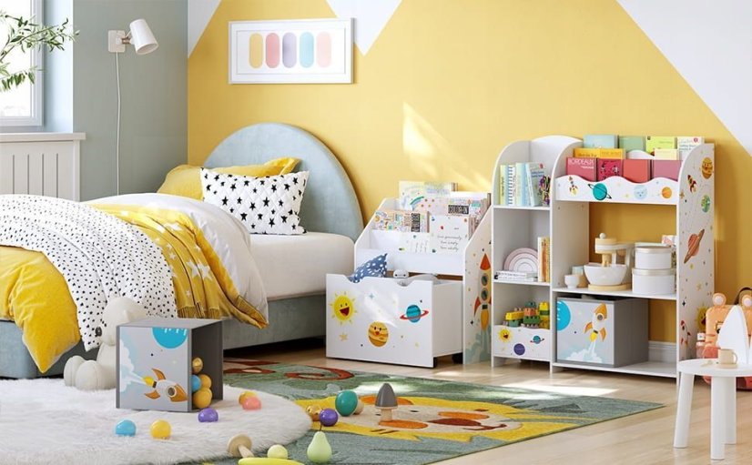 Gyerekpolc játékoknak és könyveknek 100 x 93 x 30 cm