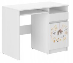 Scrivania per bambini con gatto e stelle 76x50x96 cm