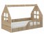 Otroška postelja Hiša Montessori 160 x 80 cm iz hrasta sonoma desno