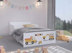 Originální dětská postel pro malého stavitele 180 x 90 cm