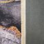Dunkelgrauer Anti-Rutsch-Teppich mit Muster