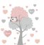 Aranyos falmatrica - bagoly LOVE 60 x 120 cm - Méret: 100 x 200 cm