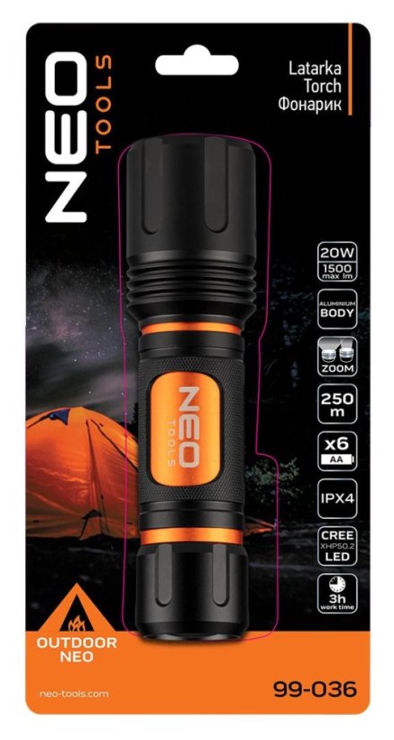 Lanternă 6XAA 1500 LM CREE XHP50.2 LED