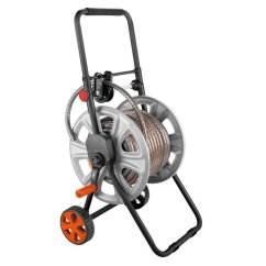 Vozík na záhradnú hadicu, kovový, do 60 m 1/2" hadice, 15-792 NEO