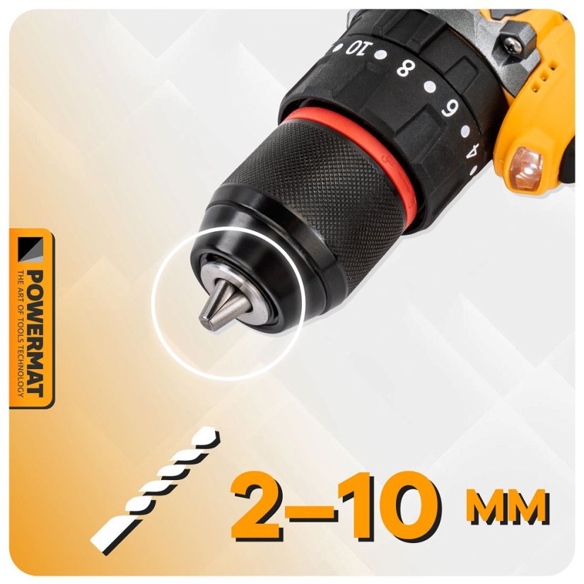 Акумулаторен винтоверт Powermat PM-WA-16.8V-1.5M