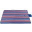 Одеяло за пикник с шарка на райета синьо-червено 200 x 145 cm