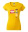 Dámske tričko s krátkym rukávom pre najlepšiu učiteľku - Farba: Žltá, Veľkosť: M