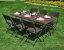 Masă pliantă de catering pentru banchet de grădină 180 cm - rattan Masă pliantă de catering pentru banchet de grădină 180 cm - rattan
