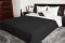 Fekete-fehér kétoldalas steppelt ágytakaró