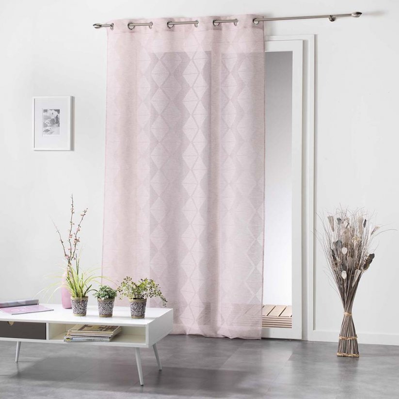 Elegáns rózsaszín függönyök LOZAE 140x240 cm