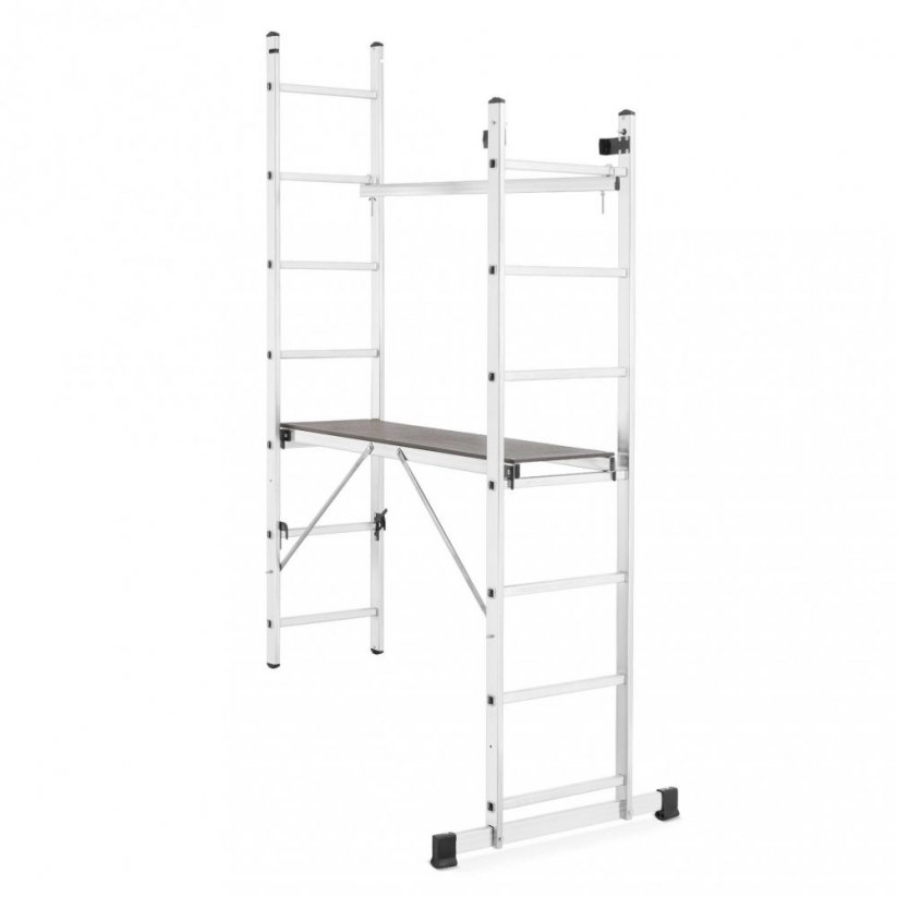 Piattaforma di lavoro in alluminio, scala e mini impalcatura 2x7