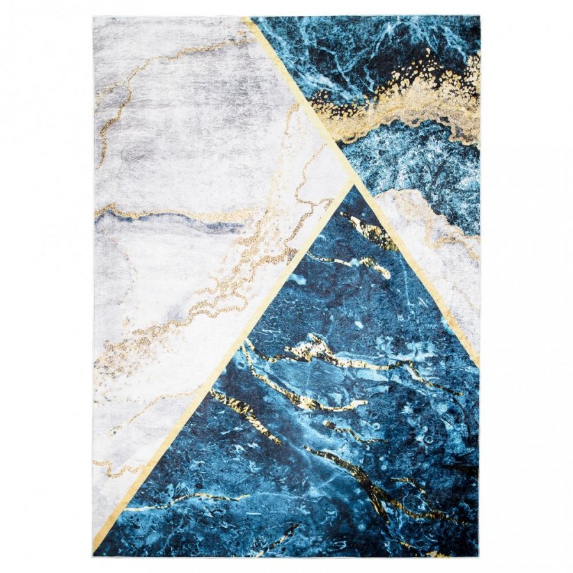 TOSCANA Modern kék szőnyeg absztrakt mintával