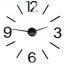 Dekorative Wanduhr in schwarzer Farbe