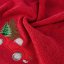 Bavlněný vánoční ručník červený s autem