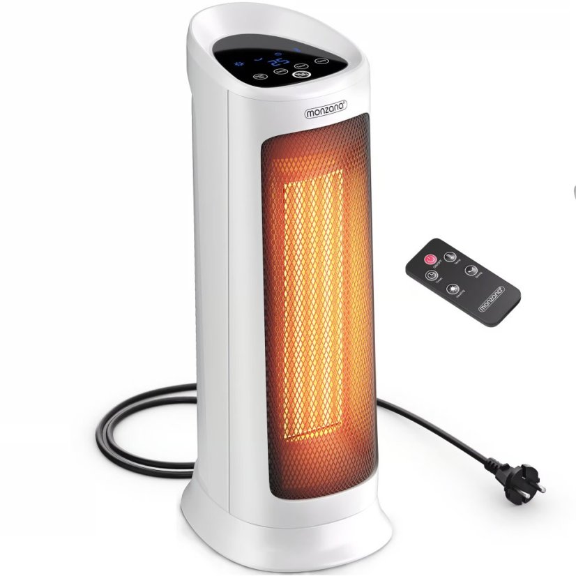 2000 W-os kerámia ventilátoros hősugárzó távirányítóval