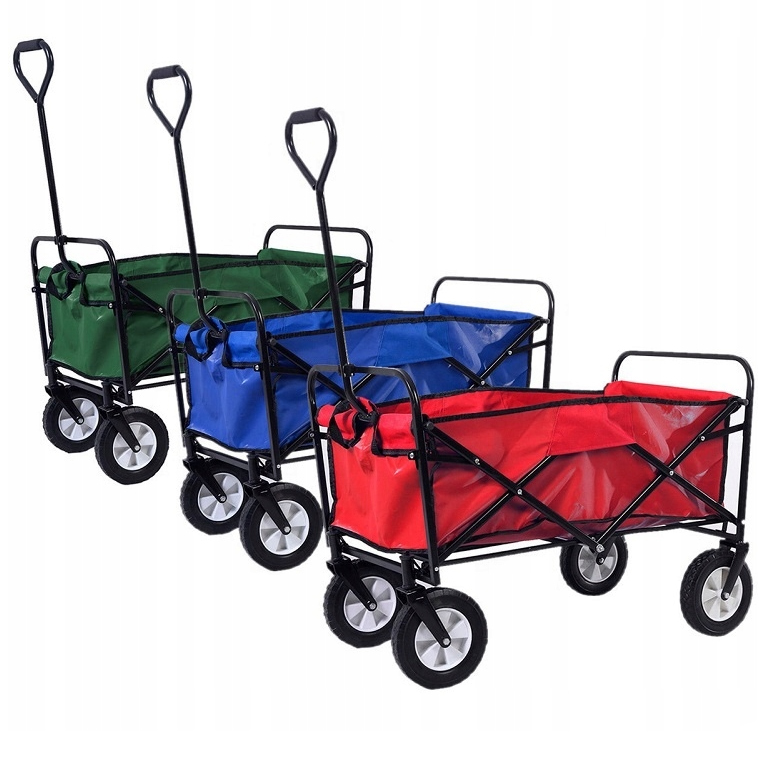 Praktický víceúčelový přepravní vozík v šedé barvě