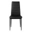 Set di 4 sedie eleganti in nero dal design senza tempo