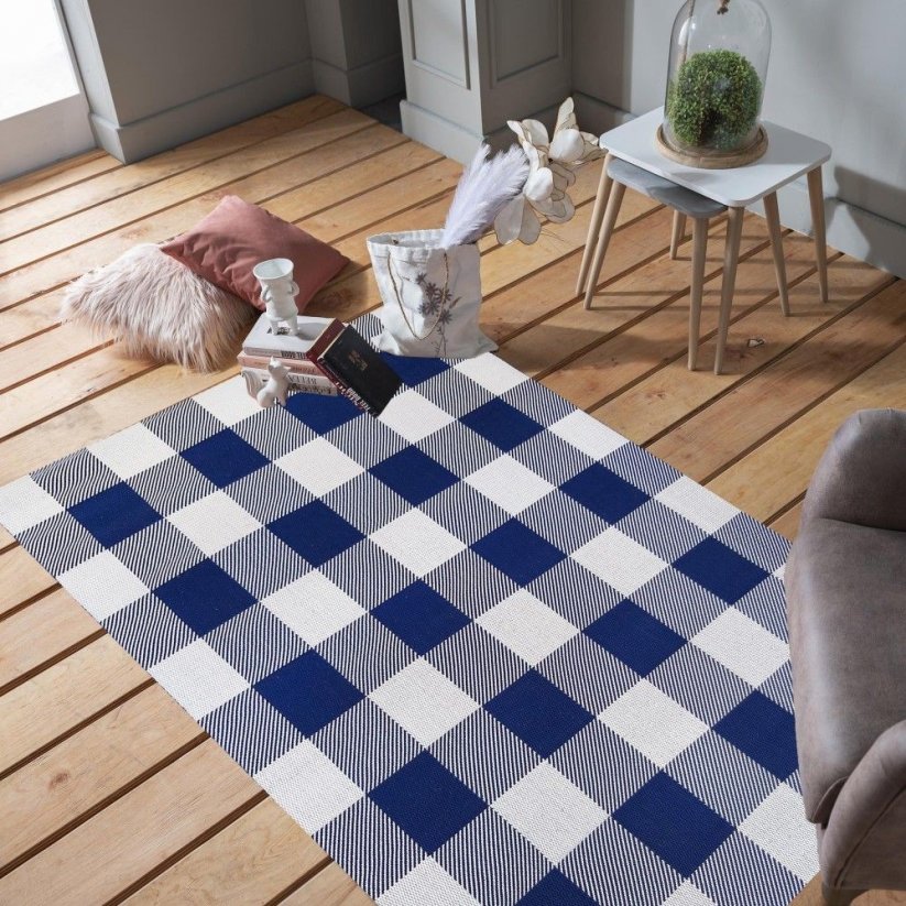 Kvalitný koberec s károvaným vzorom - Rozmer koberca: Šírka: 160 cm | Dĺžka: 210 cm