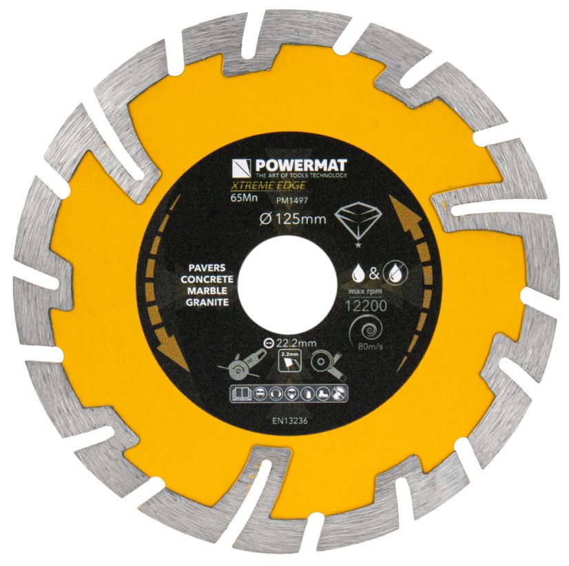 Diamantový kotouč 125 mm na beton, žulu a kámen