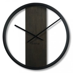 Designer Wanduhr in Wenge Farbe 50cm