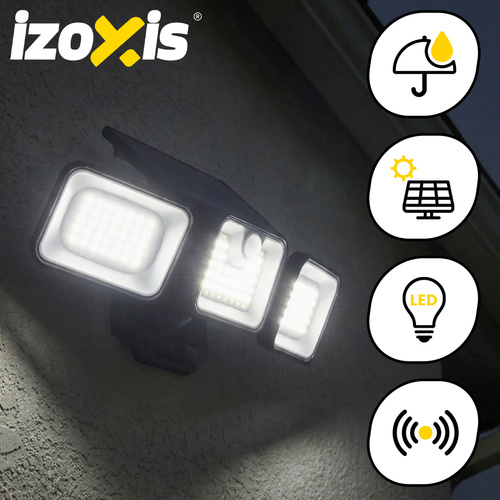 Lampă solară 180 LED 550 lm cu senzor de mișcare și amurg - IP65