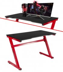 Kvalitný herný stôl LED 120 cm
