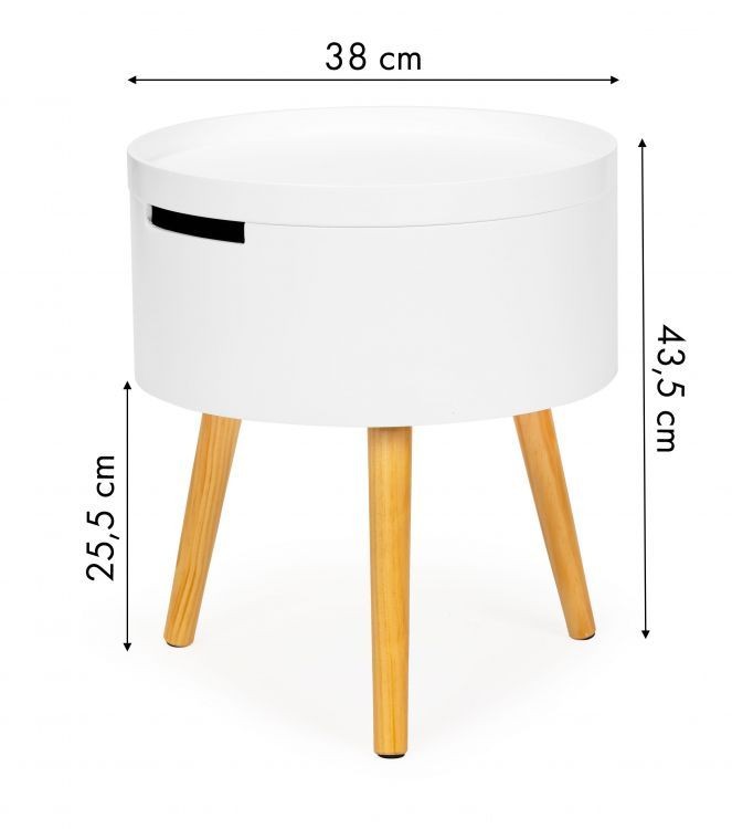 Konferenčný stolík Dolly biely