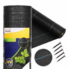 Agrotextilie proti plevelu 90 g/m² + 50 upevňovacích kolíků
